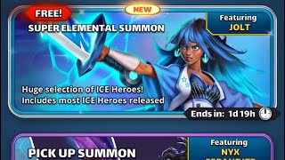 Empires Puzzles  Extravaganza bleu elemental summons from alliance member Seb [upl. by Smalley]