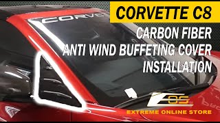 Extreme Online Store Corvette C8 Pillar Anti Buffeting Cover Installation ft THECORVETTECHANNEL [upl. by Barbe]