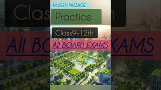 unseen passage for class 10th 12th [upl. by Enaed]