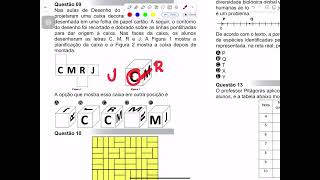 Q9 Nas aulas de Desenho do Coronel Wellington os alunosprojetaram uma caixa [upl. by Atinihs950]