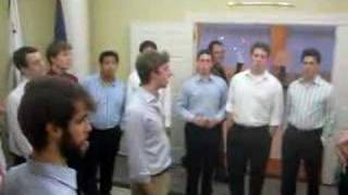 The Yale Whiffenpoofs of 2008 entertain George H W Bush [upl. by Forkey]