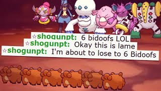 When you troll a Pokemon player with 6 Bidoofs [upl. by Giliana]