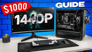 1000 FULL PC Gaming Setup Guide for 1440p [upl. by Arnold]