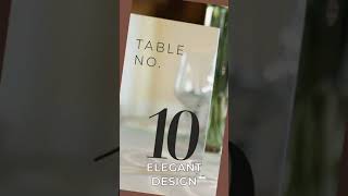 Silver Mirror Acrylic Sign  Wedding Table Numbers  Wedding Decoration  Wedding Table Signs  W [upl. by Elke]