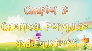 Chapter 3 Chemical Formulae and Equations  Concept Map [upl. by Nohsid]