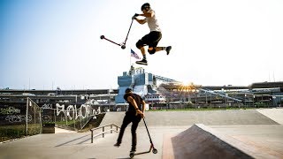 Filming Professional Scooter Athletes in Boston [upl. by Doykos]