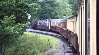 Ffestiniog Railway journey Dduallt spiral loop to Minffordd 1st August 2013 [upl. by Earej]