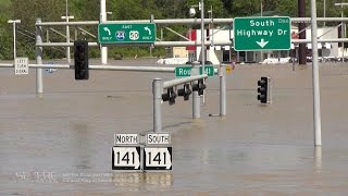 Interstate 44 Flooded St Louis MO 5217 [upl. by Yentyrb]