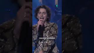 Timothée Chalamet Raps Baby Face On SNL [upl. by Nnaeilsel]