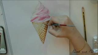 Realistic ice cream drawing [upl. by Zednanreh]