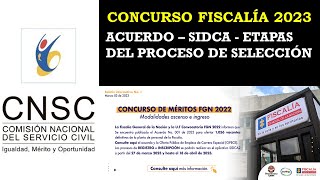 CONCURSO FISCALÍA GENERAL DE LA NACIÓN 2023 [upl. by Eikcim]