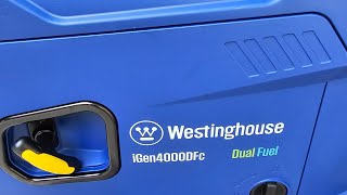 Westinghouse Igen4000dfc propane to Natural gas conversion [upl. by Foster]