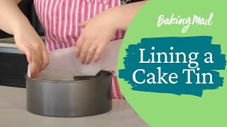 How to line a circular cake tin [upl. by Nireil876]