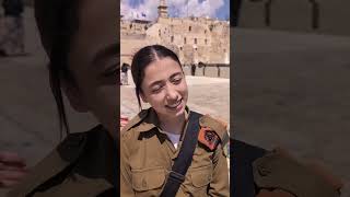 I asked an Israeli soldier What are you praying for at the Western Wall [upl. by Ahcorb868]