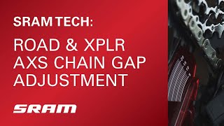 ROAD amp XPLR Chain Gap Adjustment [upl. by Medrek]