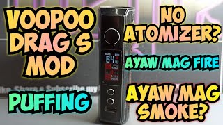 Voopoo Drag S Mod No Atomizer Problem  Paano Baklasin at Gawin [upl. by Dusza61]