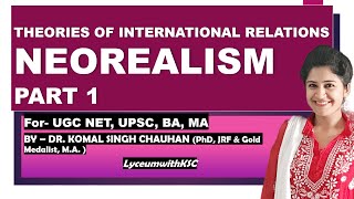 Neorealism I Theory of International Relations I Neorealist Theory [upl. by Nidnal]