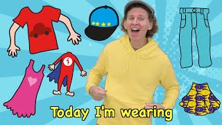 Today I am Wearing Clothing Song  Learn Clothes  Dream English Kids [upl. by Keary]