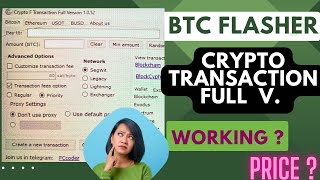 Crypto F Transaction Version 1052 BTC Flasher 2023  Bitcoin Flash possible  Price [upl. by Loresz]