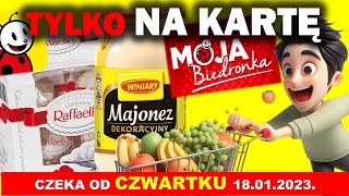 BIEDRONKA  Oferta na Kartę Moja Biedronka od Czwartku 18012024 [upl. by Nilecoj]