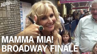 ABBA Mamma Mia Broadway  Final show Judy McLane Elena Ricardo amp Neil Starkenberg musical NYC [upl. by Ahtael]