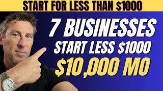 7 BUSINESS IDEAS you Can STARTUP with 0 to 1000 SUPER COOL [upl. by Downing]