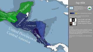 History of United Provinces of Central America every month 18211841 [upl. by Desai780]