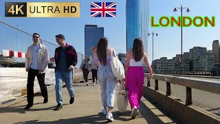 Exploring London Across the Thames  From Blackfriars to London Bridge Walk 4K60 [upl. by Asiluj237]