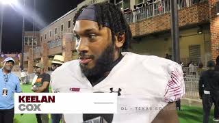 Texas Southern DL Keelan Cox  39th Labor Day Classic Postgame Interview  HBCULEGENDS [upl. by Ardnauqal]