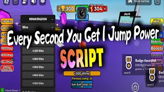 Every Second You Get 1 Jump Power script – Auto Farm [upl. by Savihc574]