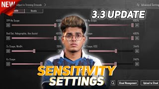 BGMI BEST 🔥 SENSITIVITY SETTINGS  BGMI SENSITIVITY CODE TODAY  pubg bgmi sensitivity [upl. by Neirb]