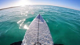 SURFING UP THE COAST IN MAGICAL WATER SURF VLOG [upl. by Enert]