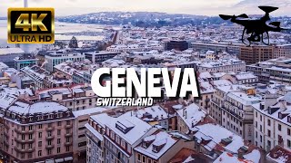 Geneva Switzerland In 4K By Drone  Amazing View Of Geneva Switzerland [upl. by Anitsyrk189]