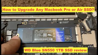 How to upgrade Macbook Pro and Air SSD  WD Blue SN550 PCIe NVMe SSD Review India  In Hindi [upl. by Ricoriki]