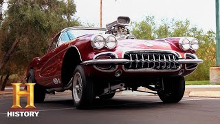 Counting Cars Danny BURNS RUBBER in a FAST Corvette Season 4  History [upl. by Hanzelin]