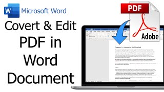 How to Convert PDF to Word 📝Edit PDF in Microsoft Word [upl. by Nicolai]