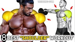 8 Best Boulder Shoulders Workout Routine  Shoulder Day [upl. by Esiuqram]