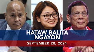 UNTV Hataw Balita Ngayon  September 20 2024 [upl. by Magavern]