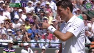 2016 Day 9 Highlights Milos Raonic vs Sam Querrey [upl. by Ellehcsar]