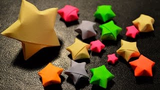 How to Make Paper Lucky Stars [upl. by Naihr]