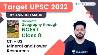 Mineral and Power Resources  Ch 03  Class 8  Target UPSC  Complete Geography Through NCERT [upl. by Oglesby]