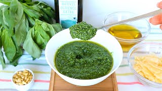 CLASSIC PESTO RECIPE  HOW TO MAKE PESTO  MAKE YOUR OWN PESTO AT HOME [upl. by Atul]