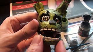 MAKING OF SPRINGTRAP FIGURE From Five Nights At Freddys Thanks for 1000 SUBS [upl. by Namurt388]