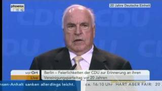 Helmut Kohl  Rede 20 Jahre Deutsche Einheit 1 [upl. by Lletnahs198]