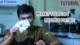 TUTORIAL Merakit Mikroskop Kertas Origami FOLDSCOPE [upl. by Nodarb]