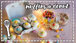 Receta fácil de Muffins con sabor a Donuts [upl. by Ahsian]