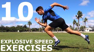 10 Explosive Speed Exercises  No EquipmentBodyweight Training You Can Do Anywhere [upl. by Kerk503]