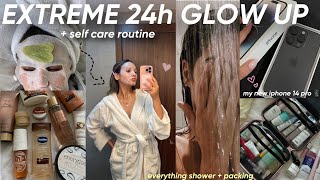 let’s have a 24h HOME GLOW UP🫡🧖🏻‍♀️🍓يلاه نتهلاو فراسنا🥰 شريت NEW IPHONE📱PREP FOR VACAY TONAILS💅 [upl. by Aisatsanna]