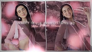 Warpy style transitions 2  After Effects tutorial [upl. by Worthy]