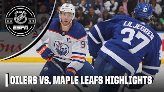 Toronto Maple Leafs vs Edmonton Oilers  Full Game Highlights  NHL on ESPN [upl. by Irish]